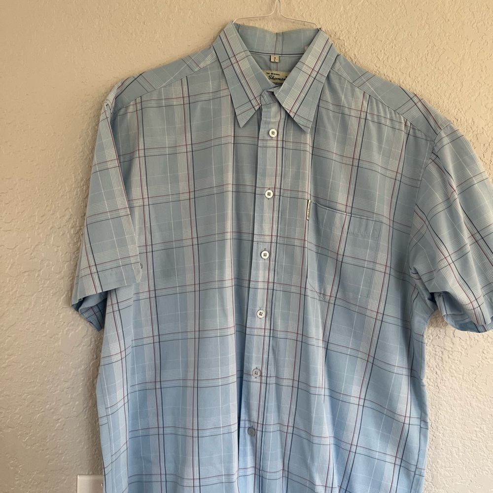 Ben Sherman blue button up shirt. Size large regular fit.